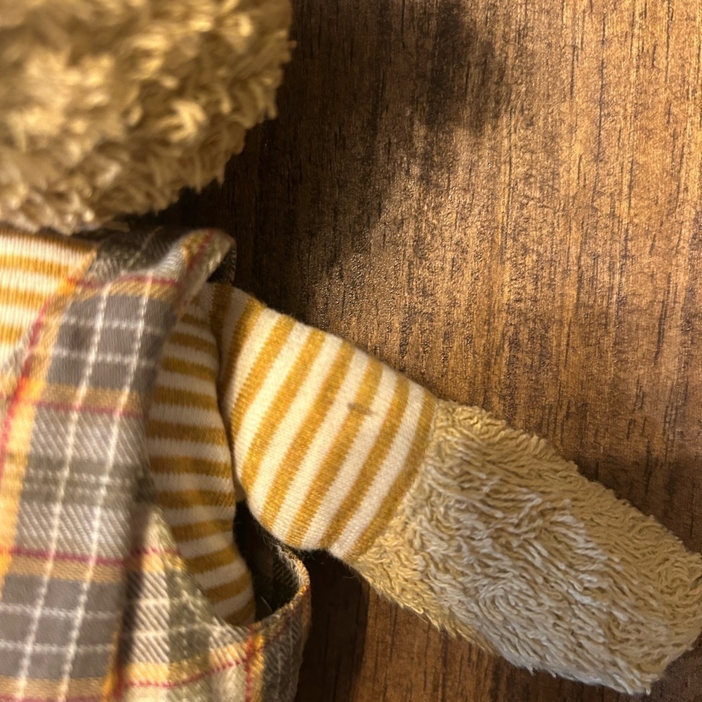 Steiff Baby Teddy Bear Stripes Overalls “Mein Bester Freund” Stuffed Animal - Picture 5 of 5